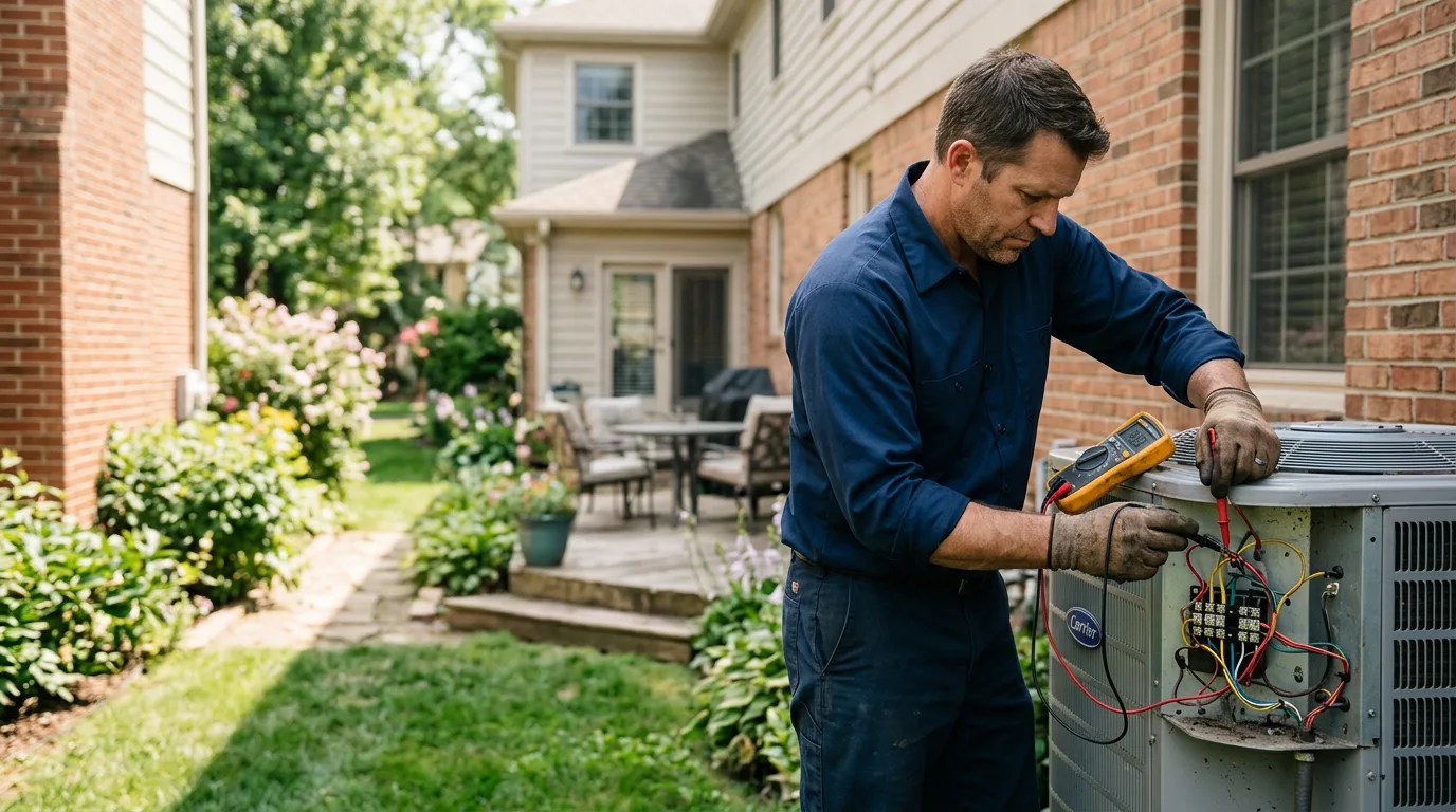HVAC technician working near Little Plymouth, VA